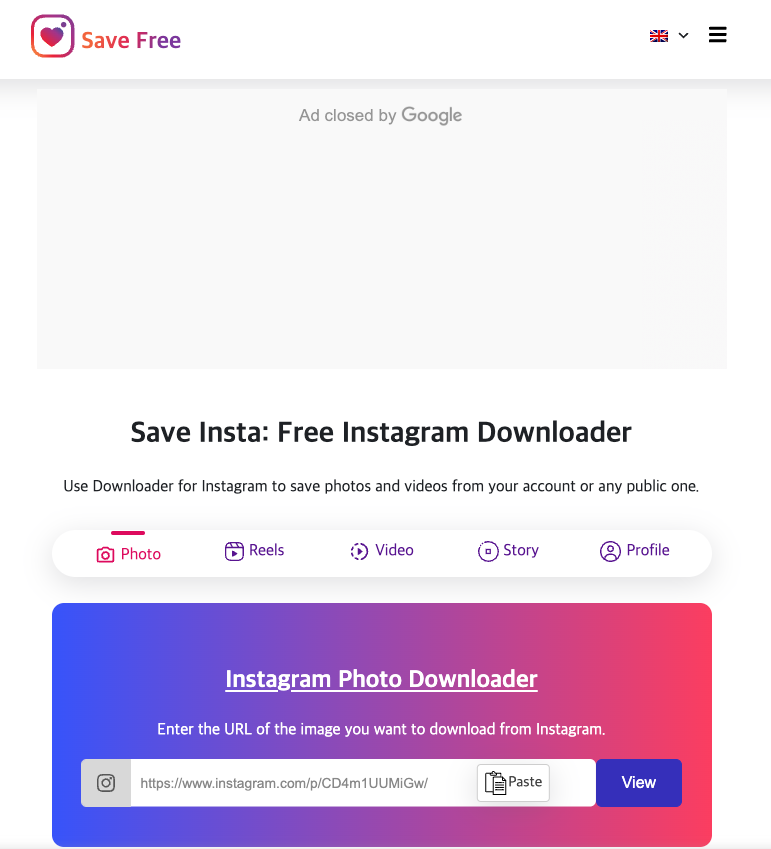 save instagram